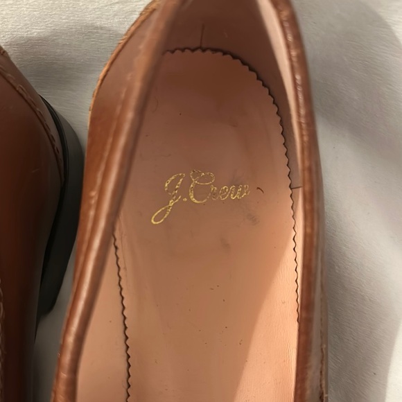J. Crew Brown Leather Penny Loafers - Picture 3 of 4